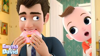 Mommy Daddy Yes Babies  Nursery Rhymes amp Kids Songs  Emma amp David [upl. by Benjie]