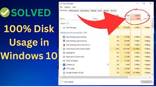 100 Disk Usage in Windows 10 ✅5 Latest Fix 2024 [upl. by Moser]