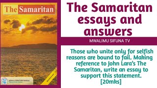 The Samaritan setbook essays answers 6 [upl. by Brey]