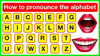 Alphabet pronunciation 👄🇬🇧  How to pronounce the alphabet letters correctly  British English [upl. by Weathers]