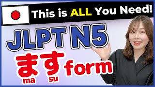 ALL 130 VERB 🇯🇵 ます形 masuform JLPTN5 Success Guide  Japanese vocabulary [upl. by Annahsat]