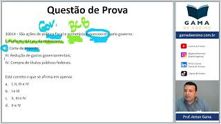 QUESTÃO 30014  POLÍTICA FISCAL CPA20 CEA AI ANCORD [upl. by Lorenza]