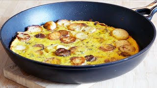 Omelette aux pommes de terre croustillantes 🥔 🥚 [upl. by Artinad875]