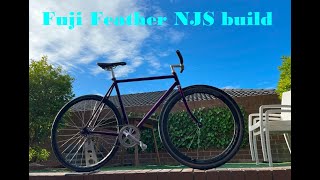 Fuji Feather Fixie or Single Speed Build with DuraAce and NJS track parts [upl. by Devlin892]