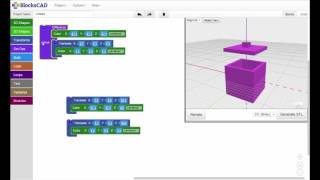 BlocksCAD Training Video Code Organization [upl. by Auof426]