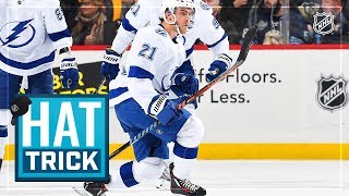 Brayden Point collects a natural hat trick in 91 seconds [upl. by Nimocks22]