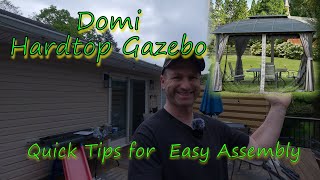 DOMI HARDTOP GAZEBO assembly TIPS [upl. by Haydon721]