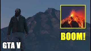 Mt Chiliad NATURAL DISASTER GTA 5 Secrets and Easter Eggs [upl. by Llehcsreh210]