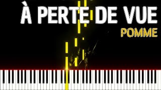 À perte de vue POMME PIANO TUTO pianotutorial [upl. by Liagibba]