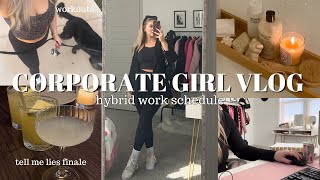 CORPORATE GIRL VLOG  9 to 5 week working in finance hybrid work schedule [upl. by Henebry33]