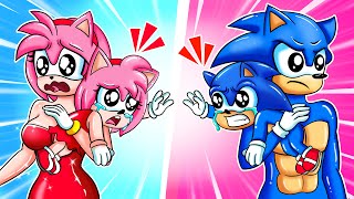 Dad amp Mom Please Dont Go Baby Sonic Sad Story  Sonic The Hedgehog 3 Animation [upl. by Maffa]