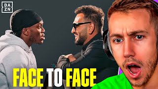 Miniminter Reacts To KSI vs Joe Fournier Face To Face [upl. by Ledah]