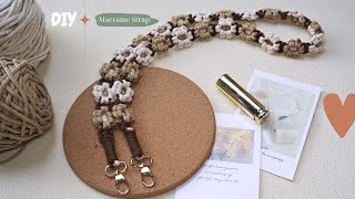 DIY Macrame Strap Tutorial Step by Step Guide for Beautiful and Easy Camera  Bag Strap [upl. by Armbrecht]