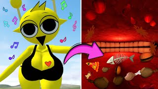 NEW WHATS INSIDE LOVE PINK MISS YELLOW SONG SPRUNKI in Garrys MOD [upl. by Georas]