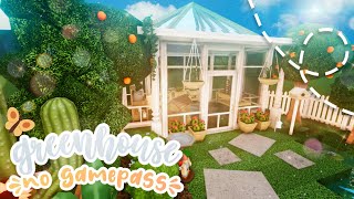 roblox bloxburg no gamepass cottagecore greenhouse 🪷 ꒰ tour amp build ꒱  itapixca builds [upl. by Sophronia102]