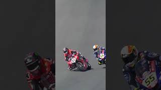 A podiumworthy overtake 👏 Redding vs Locatelli 💥  2021 ESPWorldSBK 🇪🇸 [upl. by Olemrac]