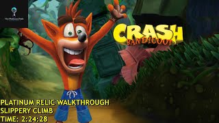 Crash Bandicoot  N Sane Trilogy  Slippery Climb Platinum Relic  22428 [upl. by Amalbena]