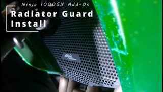 Ninja 1000SX Radiator Guard Install [upl. by Ennayrb]