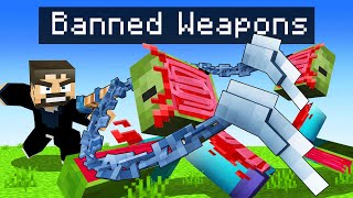 Using BANNED Weapons in Minecraft [upl. by Anna-Maria709]