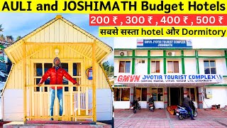 Best Budget Stay In Auli 🥶🛷🎿🛌  Budget Hotels In Joshimath 🛌🏠 Hotels In Joshimath [upl. by Deedahs669]