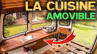 26 La CUISINE PARFAITE pour fourgon aménagé   Aménagement bricolage DIY Kangoo Berlingo Partner [upl. by Devaj36]