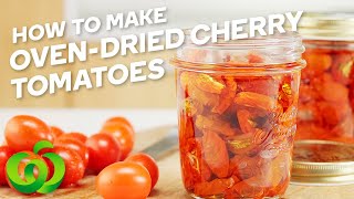 How to Make OvenDried Cherry Tomatoes  Summer Recipes  Countdown Recipes [upl. by Ransom]