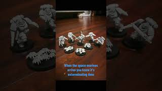 Space marines and Necrons starter pack Warhammer 40k 3dprinting [upl. by Oniuqa707]