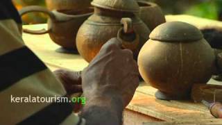 Handicraft Coconut shell Kudam [upl. by Hanikahs]