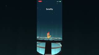 Scraggy tran into scrafty Pokémon go 360 [upl. by Netsrejk]