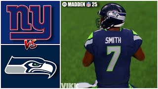 Giants No Nabers vs Seahawks Week 5 Simulation Madden 25 PS5 [upl. by Dressler]