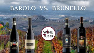 The difference between Barolo and Brunello di Montalcino  WineTuber [upl. by Lertsek195]