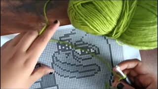 How to crochet a tapestry [upl. by Salokcin]