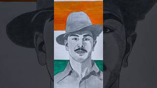 Bhagat Singh drawing 🇮🇳🫡 bhagatsingh drawing art india bharat shorts independenceday [upl. by Znerol985]