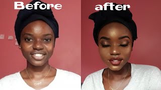 MAKEUP KWA MTU MWEUSIMELANIN FULL MAKE UP TUTORIAL [upl. by Baiel988]