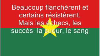 Hymne national du Burkina Faso [upl. by Jemma]