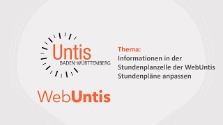 WebUntis Stundenplanzelle anpassen [upl. by Essirahc]