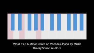 What if an A Minor Chord on VocodexPiano by Music Theory Sound Audio 3 [upl. by Akselaw]