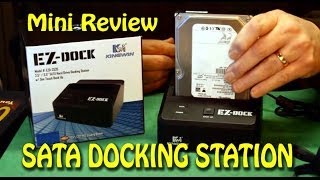 SATA Hard Drive Docking Station  Mini Review [upl. by Burg64]