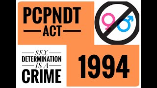 PCPNDT ACT  PNDT ACT  1994  PRENATAL DIAGNOSTIC TECHNIQUES ACT English amp Hindi [upl. by Rybma]