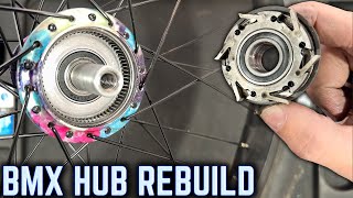 How To Rebuild ProfileBMX Hubs amp Drivers  COMPLETE REBUILD [upl. by Anilehs578]