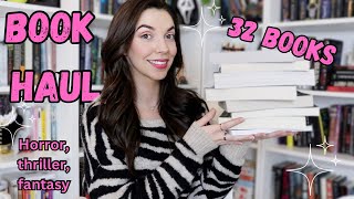 30 BOOK HAUL 2024  horror thriller amp …fantasy [upl. by Yecak]