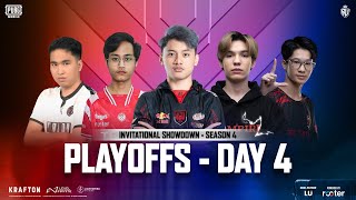 ID PUBG MOBILE RUTHLESS INVITATIONAL SHOWDOWN S4 PLAYOFFS DAY 4 FT BTR AE TALON VPE RRQ [upl. by Charleton]