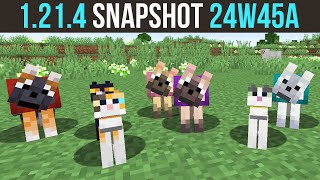 Minecraft 1214 Snapshot 24W45A  Collars New Pickup System amp Big Resource Pack Features [upl. by Torruella]