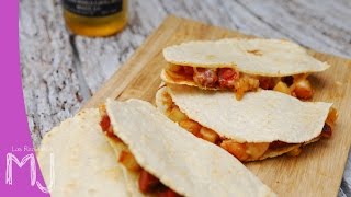 QUESADILLAS DE CHORIZO Y PAPAS  Receta mexicana [upl. by Hniht]