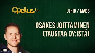 Osakesijoittaminen taustaa Oyistä [upl. by Assital]