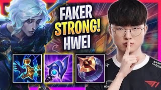 FAKER IS SO STRONG WITH HWEI  T1 Faker Plays Hwei MID vs Azir  Season 2023 [upl. by Adnelg]