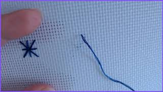 How to do Algerian Eye Stitch Embroidery [upl. by Sean680]