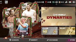 WOW OFFICIAL DYNASTIES EVENT MOBILE 24  HALL OF LEGEND 99101 OVR FREE REWARD FC MOBILE [upl. by Ilahsiav68]