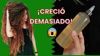 CÓMO HACER CRECER EL CABELLO RAPIDO  RETO CRECIMIENTO CON GEL DE LINAZA RESULTADOS😱 [upl. by Oiramej]