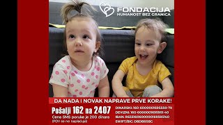 Pomozimo Nadi i Novaku Upiši SMS 162 i pošalji na 2407 cena 200 dinara  ep328deo01 [upl. by Akiemaj]